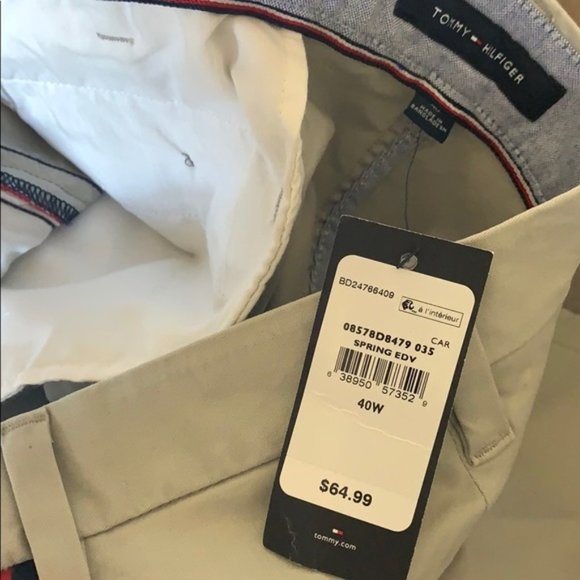 Tommy Hilfiger Flex Men’s Khaki Shorts Size 40 - Picture 8 of 13